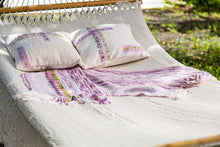 Load image into Gallery viewer, Jacarandá 1: Bed scarf and cover pillows set
